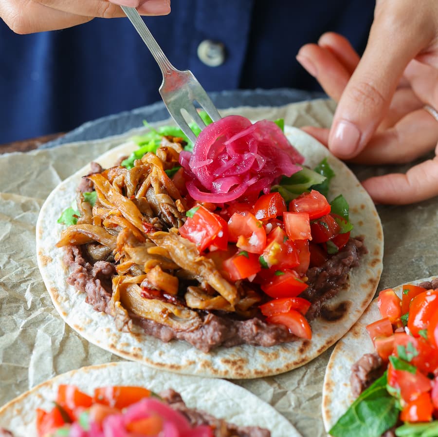 A selection of plant-based handheld recipes from Simply Plants